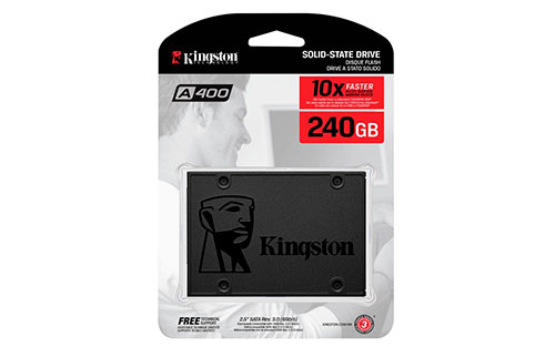 Kingston SSD A400 - Disco duro sólido de 240 GB (2.5", SATA 3)